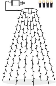 Star Trading Julgransslinga Utomhus Svart Serie LED 2m