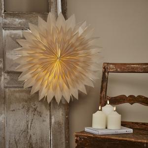 Star Trading Dis Pappersstjärna Beige 50cm