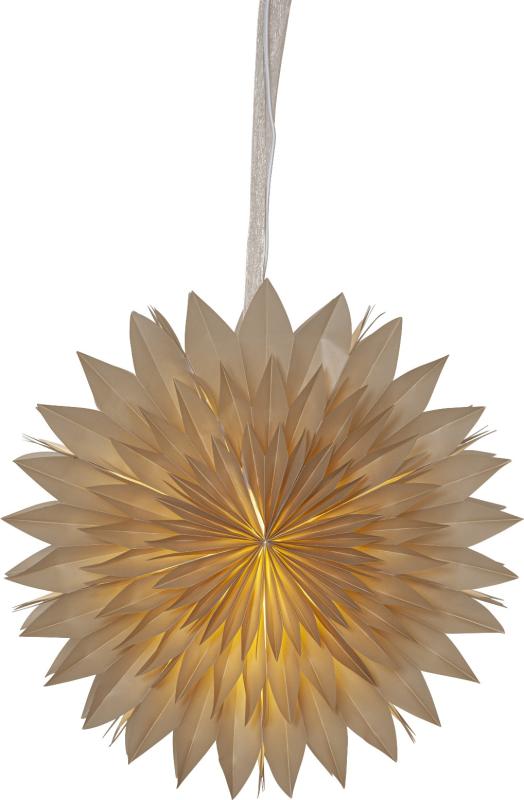 Star Trading Dis Pappersstjärna Beige 50cm at lavanille