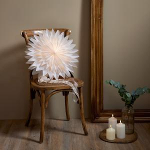 Star Trading Dis Pappersstjärna Vit 40cm