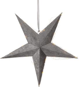 Star Trading Velvet Pappersstjärna Grå 60cm