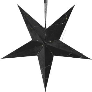 Star Trading Velvet Pappersstjärna Svart 60cm