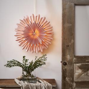 Star Trading Crystal Pappersstjärna Rosa 50cm