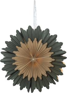 Star Trading Crystal Pappersstjärna Grön 50cm