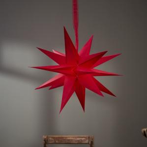 Star Trading December Pappersstjärna Röd 35cm
