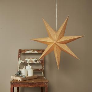 Star Trading Cotton Pappersstjärna Guld 60cm