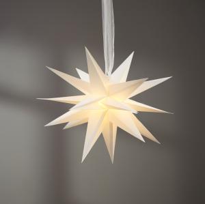 Star Trading December Pappersstjärna Vit 35cm