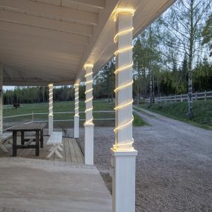 Star Trading Ljusslang Transparent/Varmvit Flatsmdled 10m