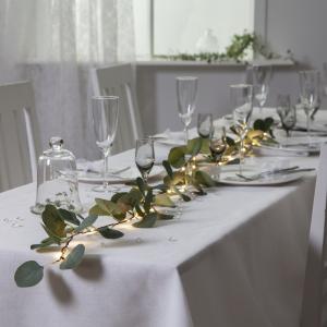 Star Trading Ljusslinga Inomhus Batteridriven Girland Grön Eukalyptus 1,8m