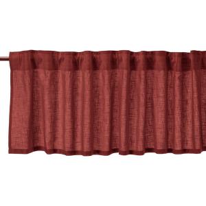 Gardinkappa Röd Svanefors Otila 50x250cm