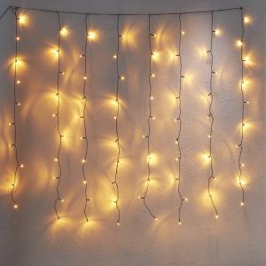 Star Trading Ljusgardin Utomhus Golden Warm White 1,3m