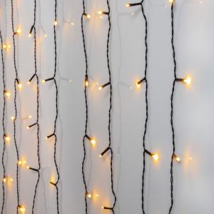 Star Trading Ljusgardin Utomhus Golden Warm White 1,3m