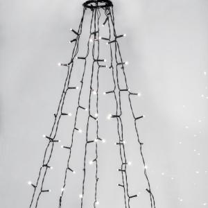 Star Trading  Julgransslinga Utomhus 1,96m Crispy Ice White Grön