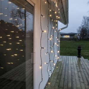 Star Trading Ljusgardin Utomhus Crispy Ice White 1,3m