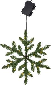 Krans Snowflake Grön 40cm Star Trading