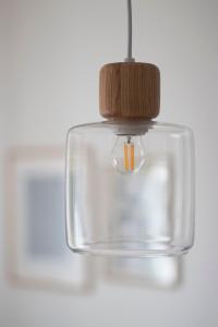 Taklampa Pendel Glas Klar Globen Lighting Dot 23cm