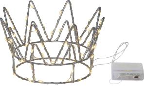 Star Trading Crown Bordsdekoration Silver 17cm