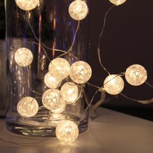 Star Trading Ljusslinga Inomhus Batteridriven Transparent Dew Drop 1,4m