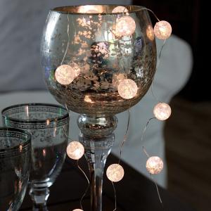 Star Trading Ljusslinga Inomhus Batteridriven Transparent Dew Drop 1,4m