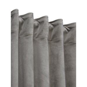 Sammetsgardin Elise Silver 2-Pack 135x280cm Svanefors