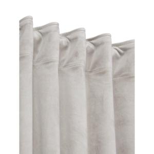 Sammetsgardin Elise Beige 2-Pack 135x280cm Svanefors