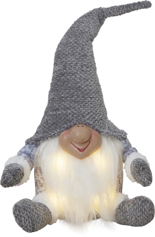 Star Trading Joylight Tomte Grå 34cm at lavanille