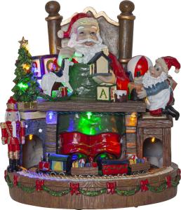 Star Trading Panorama Merryville Julby Röd 25cm