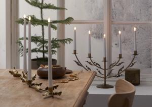 Adventsljusstake Grace Mässing 48cm Star Trading