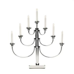 Adventsljusstake Krom 7L 54cm Konstsmide