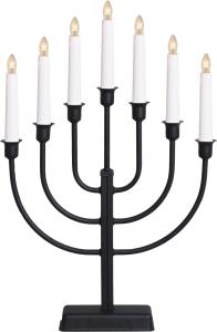 Adventsljusstake Star Trading Kristina Svart 47cm