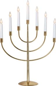 Adventsljusstake Star Trading Titus Mässing 59cm