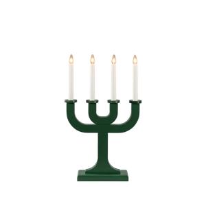 Adventsljusstake Trä Grön 4L 49,5cm Konstsmide