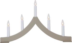 Adventsljusstake Trä Star Trading Pagod  Beige 27cm