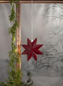 Adventsstjärna Metall Star Trading Classic Röd 28cm