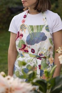 Förkläde Almedahls Ailanthus Ljus Multi 68x83cm