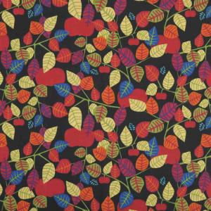 Textilvaxduk Apple Svart 145x220cm Almedahls