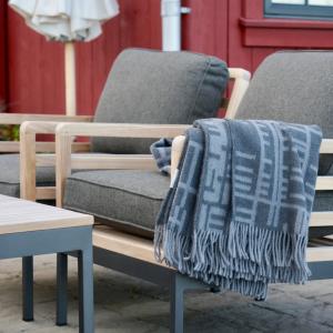 Almedahls Pickepin Ullpläd 130x170cm Grå