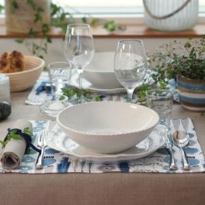 Bordstablett Blå/Beige Almedahls Picknick 45x34cm 2-Pack