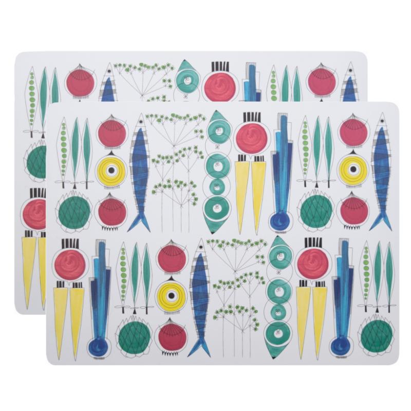 Almedahls Picknick Bordstablett Kork Multi 2-pack at lavanille