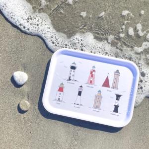 Almedahls Svenska Fyrar Bricka Multi 20x27cm