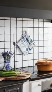 Almedahls Picknick Grytlapp Blå/Beige