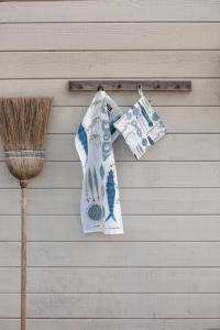 Almedahls Picknick Kökshandduk Blå/Beige