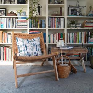 Kuddfodral Picknick Blå/Beige 47x47cm Almedahls