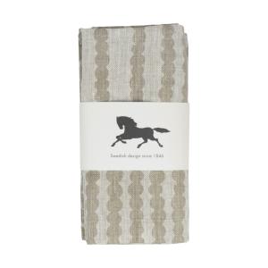 Almedahls Pricktyg Servett Natur/Taupe 45x45cm 2-pack