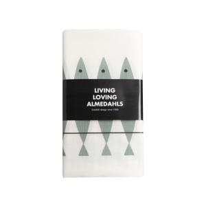 Textilvaxduk Sill Gröngrå 145x220cm Almedahls