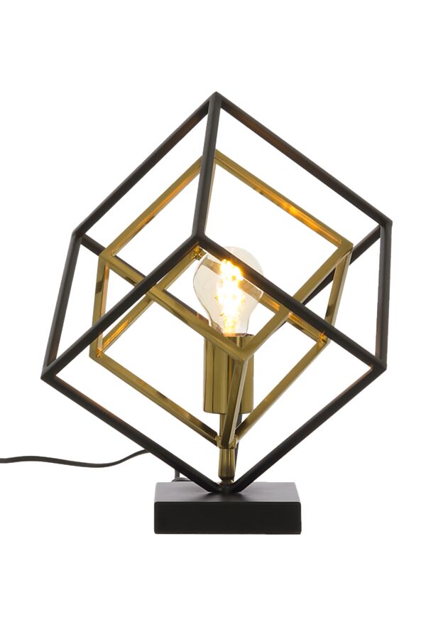 Aneta Lighting Cubes Bordslampa Svart/Antik