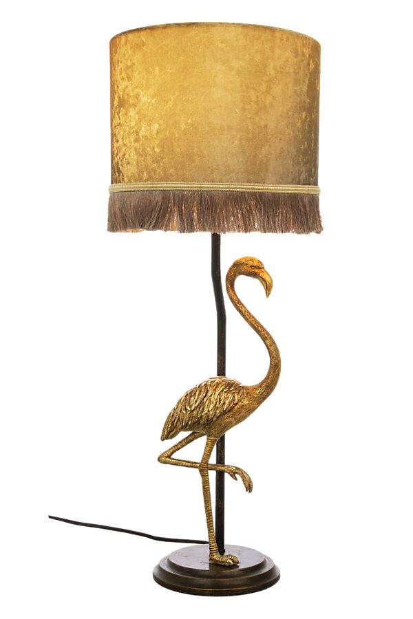 Aneta Belysning Flamingo Bordslampa Svartguld/Guld