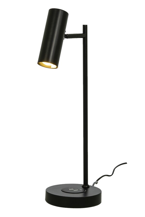 Aneta Lighting Tabela Skrivbordslampa Svart Trådlös Laddning, USB