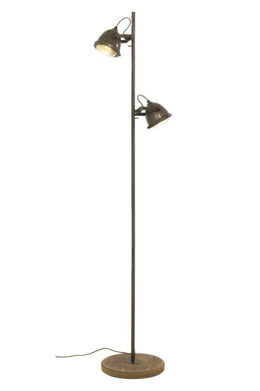 Aneta Lighting Alaska Golvlampa Järngrå/Trä at lavanille