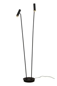 Golvlampa Dubbel Svart Aneta Lighting Artic 137cm